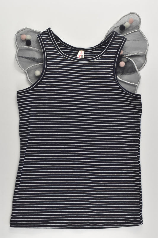 NEW Cotton On Kids Size 7 Striped Top with Wings at the Back
