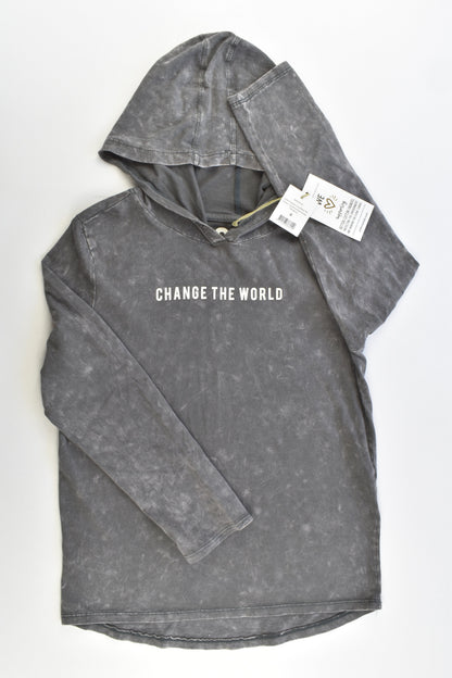 NEW Cotton On Kids Size 8 'Change The World' Hooded Top