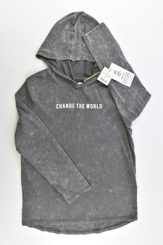 NEW Cotton On Kids Size 8 'Change The World' Hooded Top