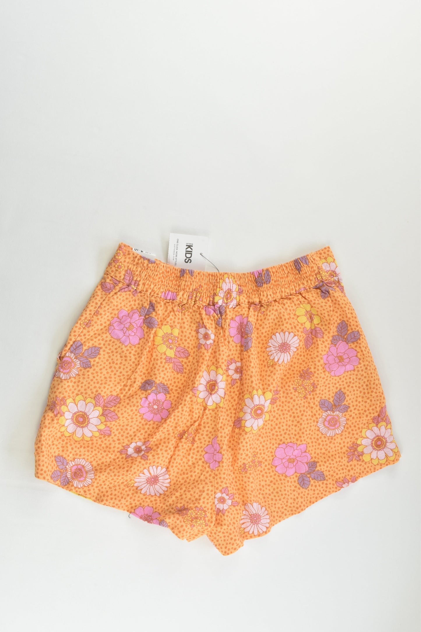 NEW Cotton On Kids Size 9-10 Viscose/Linen Floral Shorts