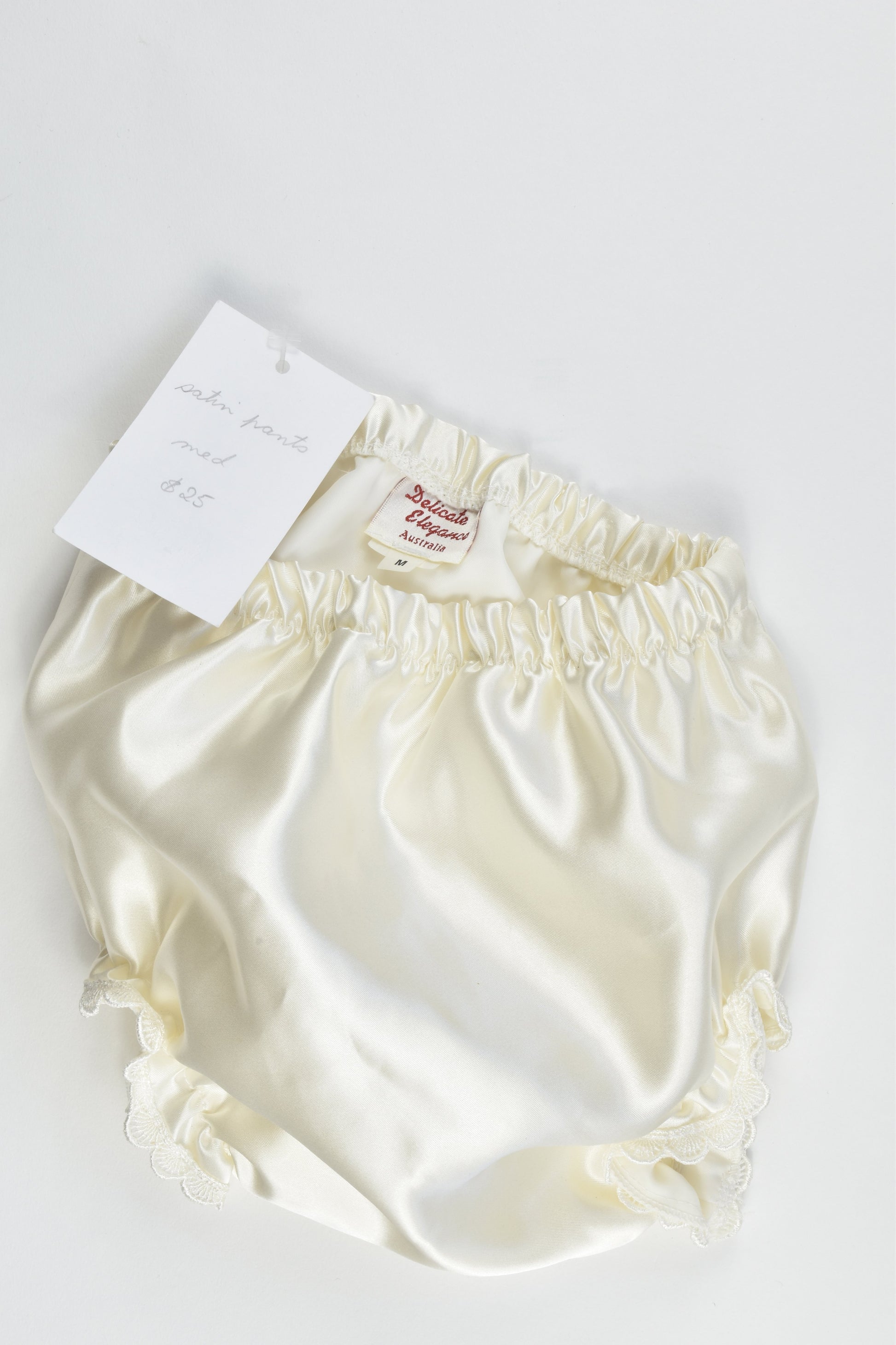 NEW Delicate Elegance Size approx 1-2 Satin Bloomers