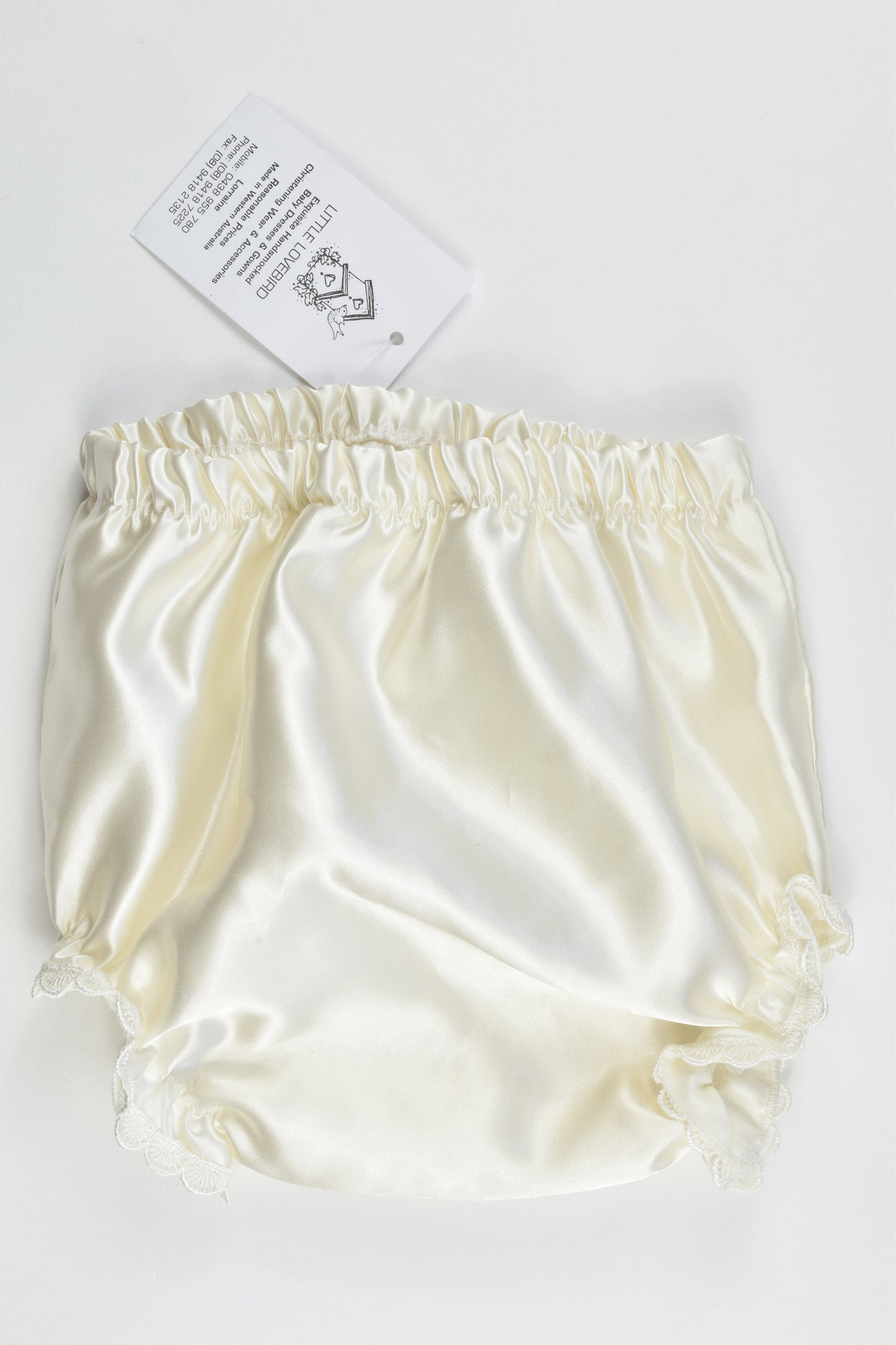 NEW Delicate Elegance Size approx 1-2 Satin Bloomers