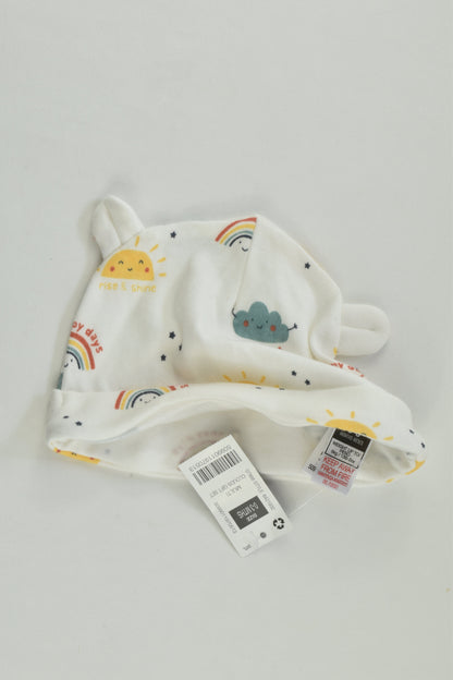 NEW Dunnes Size 000 (0-3 months) Rainbow Beanie