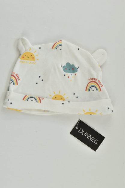 NEW Dunnes Size 000 (0-3 months) Rainbow Beanie