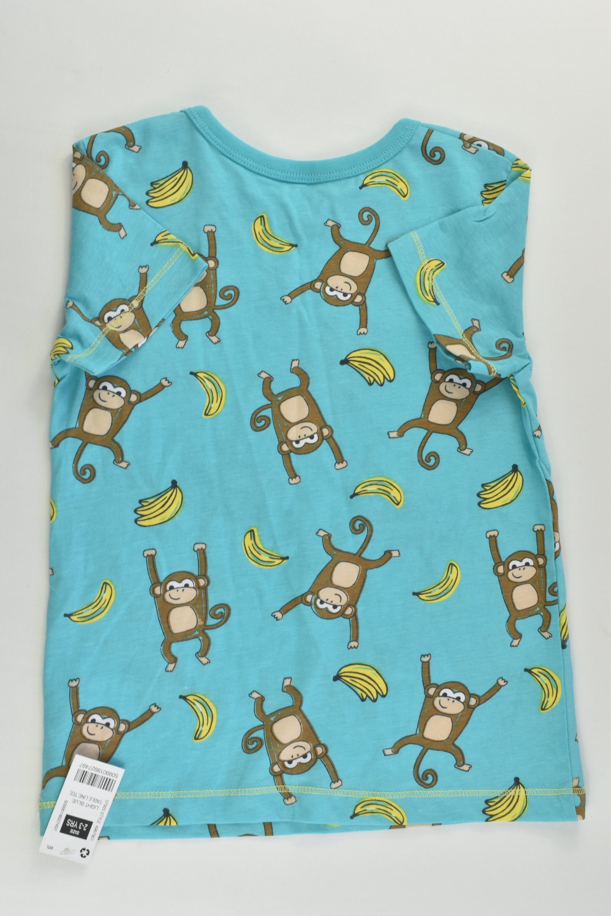 NEW Dunnes Size 2-3 Monkey T-shirt
