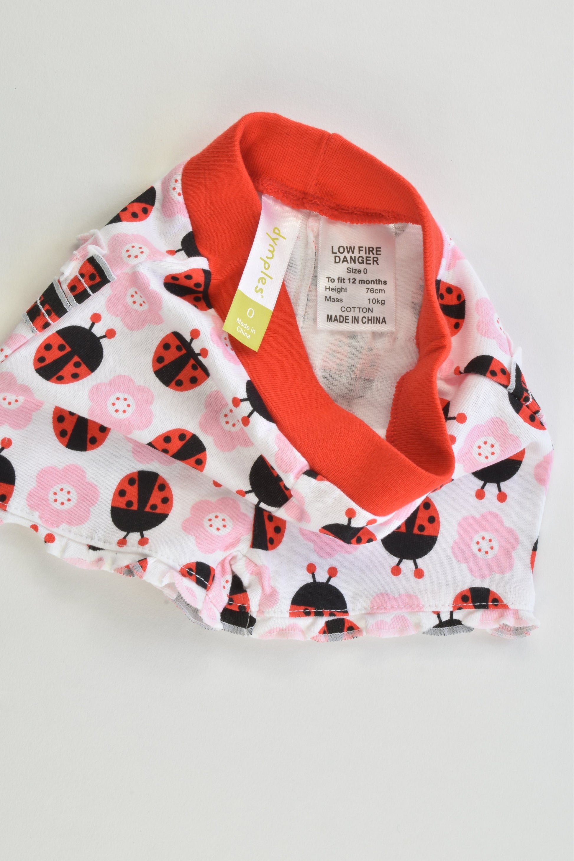 NEW Dymples Size 0 (12 months, 76 cm) Ladybirds Shorts