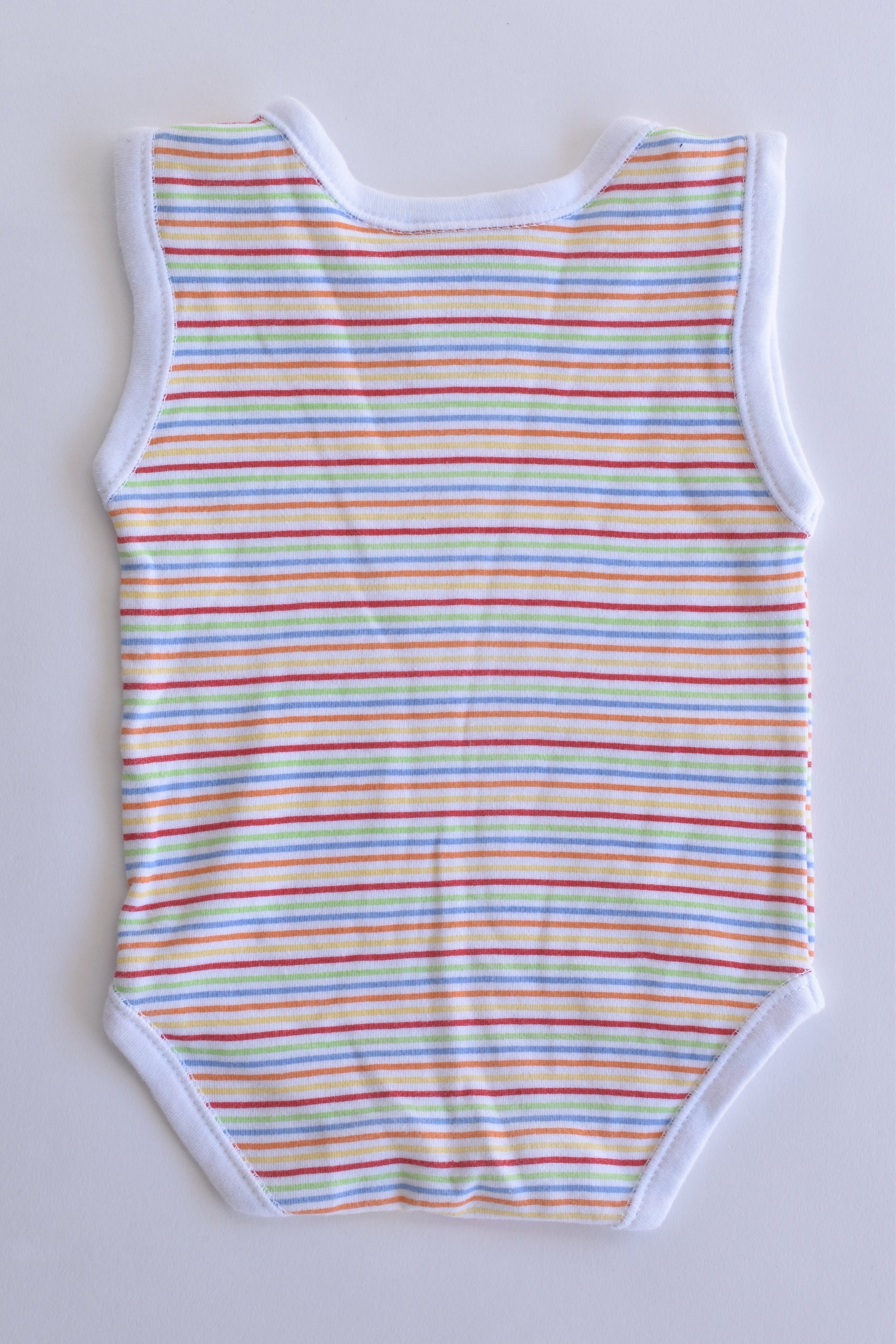 NEW Dymples Size 000 (62 cm) Rainbow Stripes Bodysuit