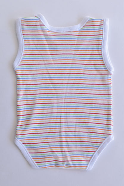 NEW Dymples Size 000 (62 cm) Rainbow Stripes Bodysuit