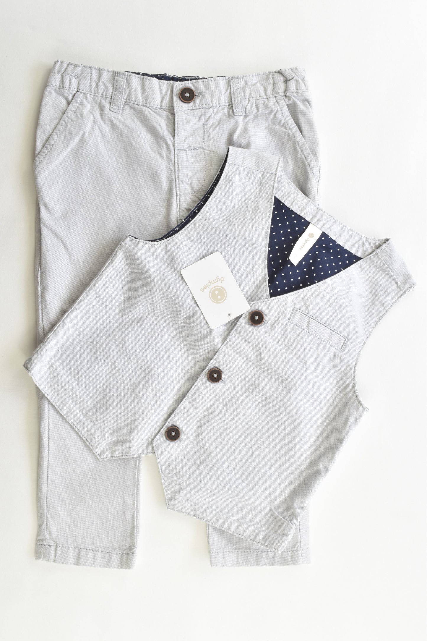 NEW Dymples Size 2 Vest and Pants