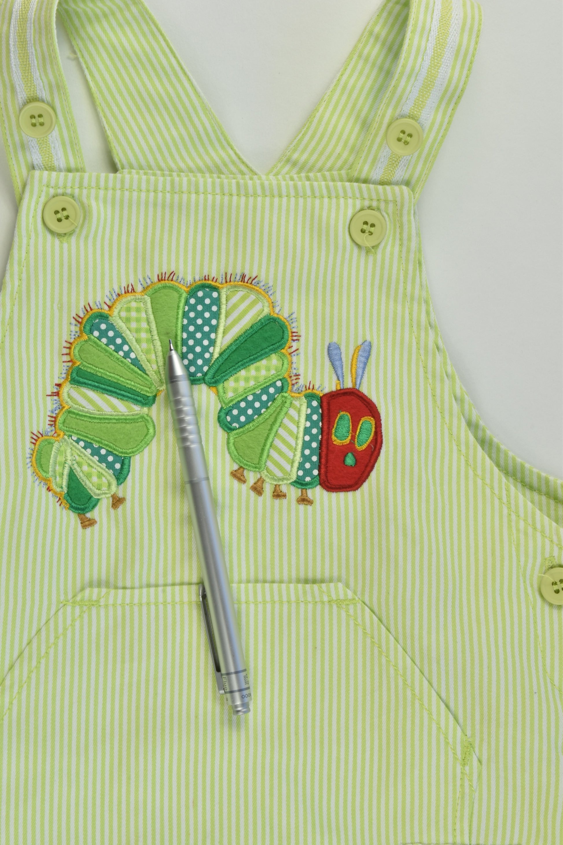 NEW Eric Carle by Target Size 0 (6-12 months) The Very Hungry Caterpillar Short Overalls