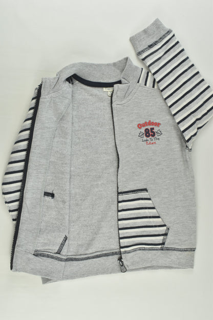 NEW Fagottino Size 2 (94 cm) 'Look To The Future' Zip Jumper