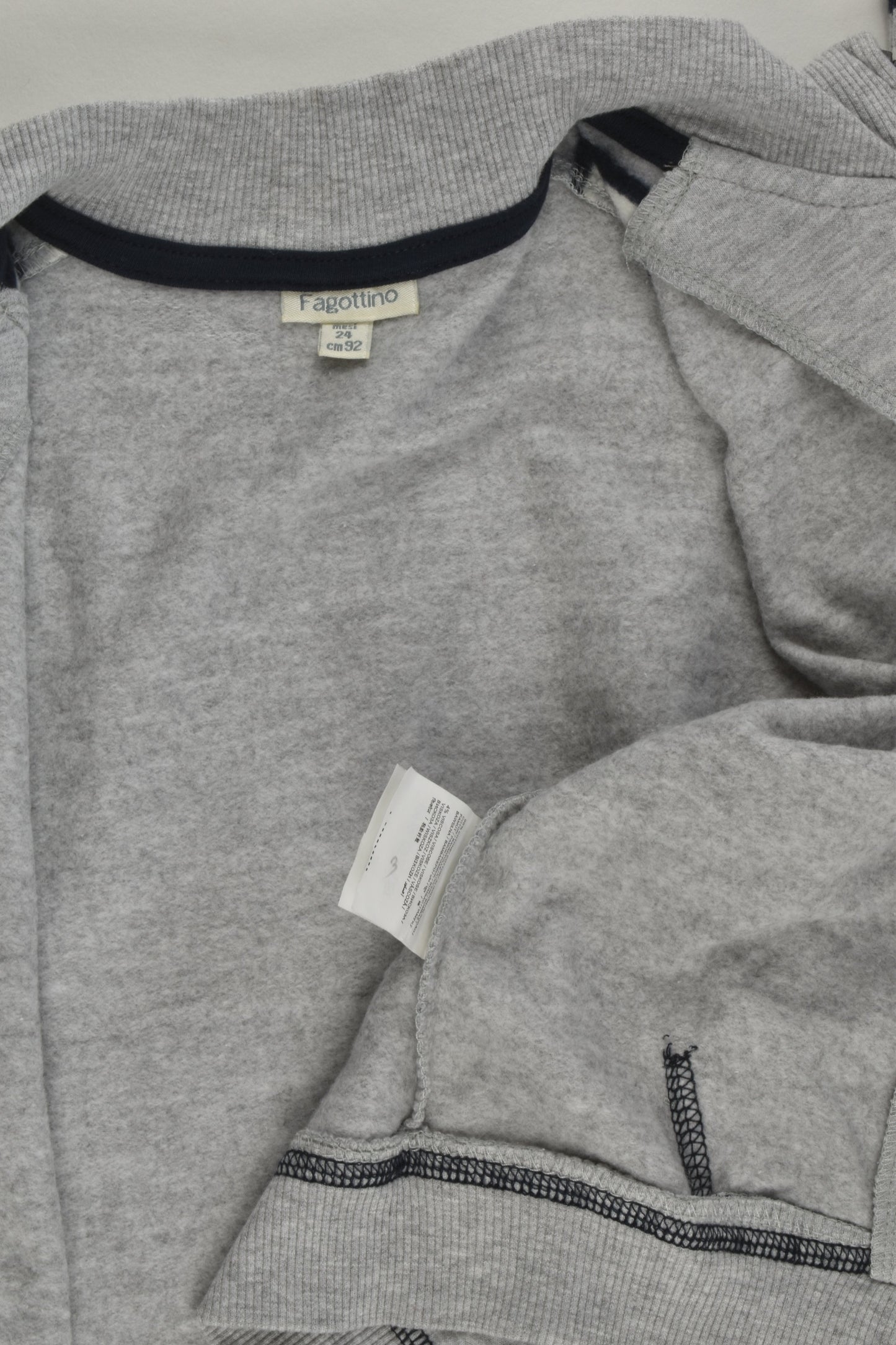 NEW Fagottino Size 2 (94 cm) 'Look To The Future' Zip Jumper