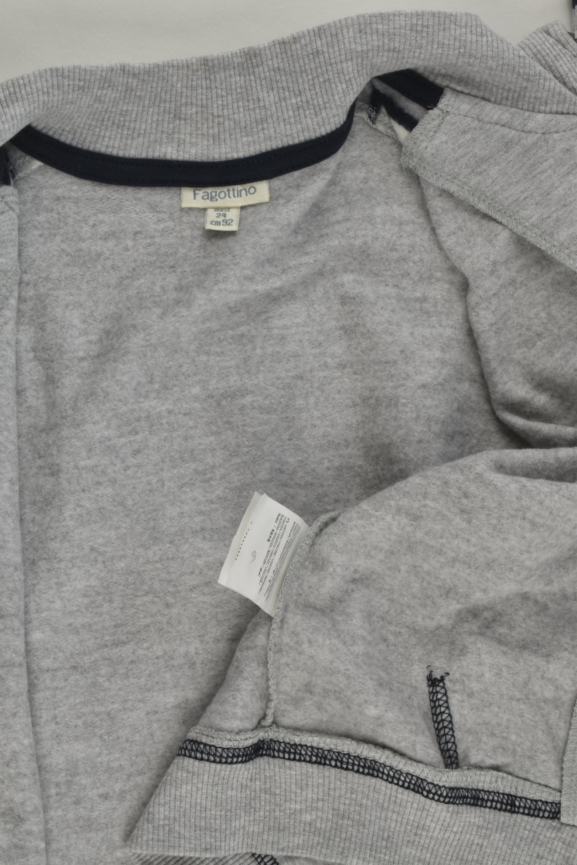 NEW Fagottino Size 2 (94 cm) 'Look To The Future' Zip Jumper