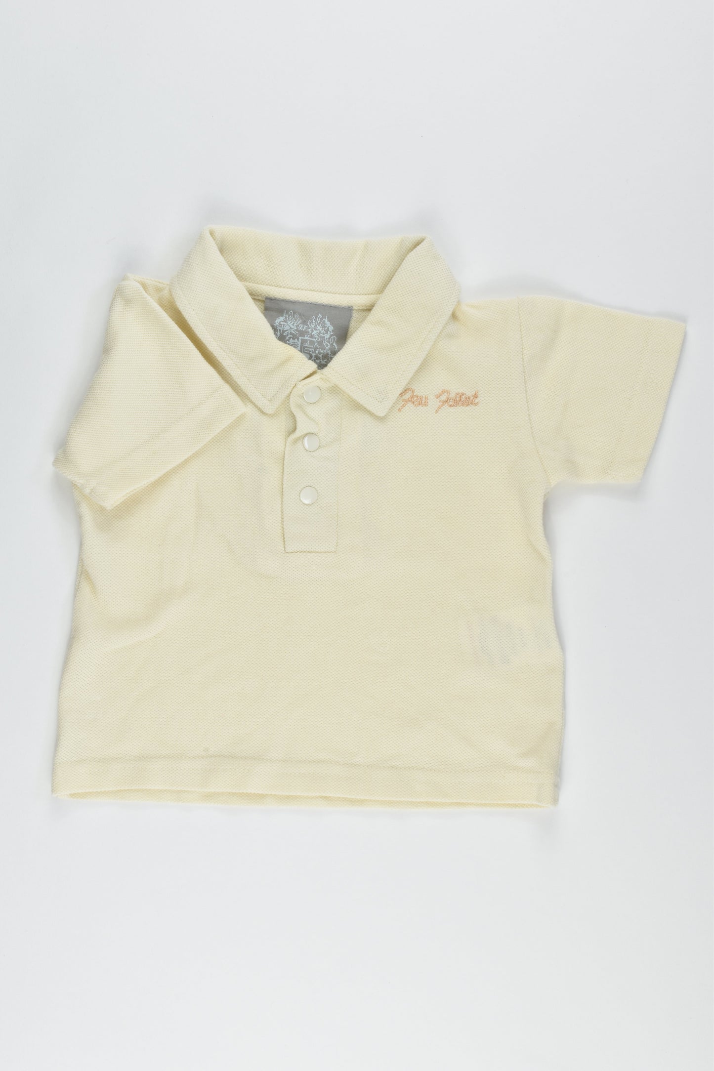 NEW Feu Follet Size 00-0 (6-9 months) T-shirt, collared