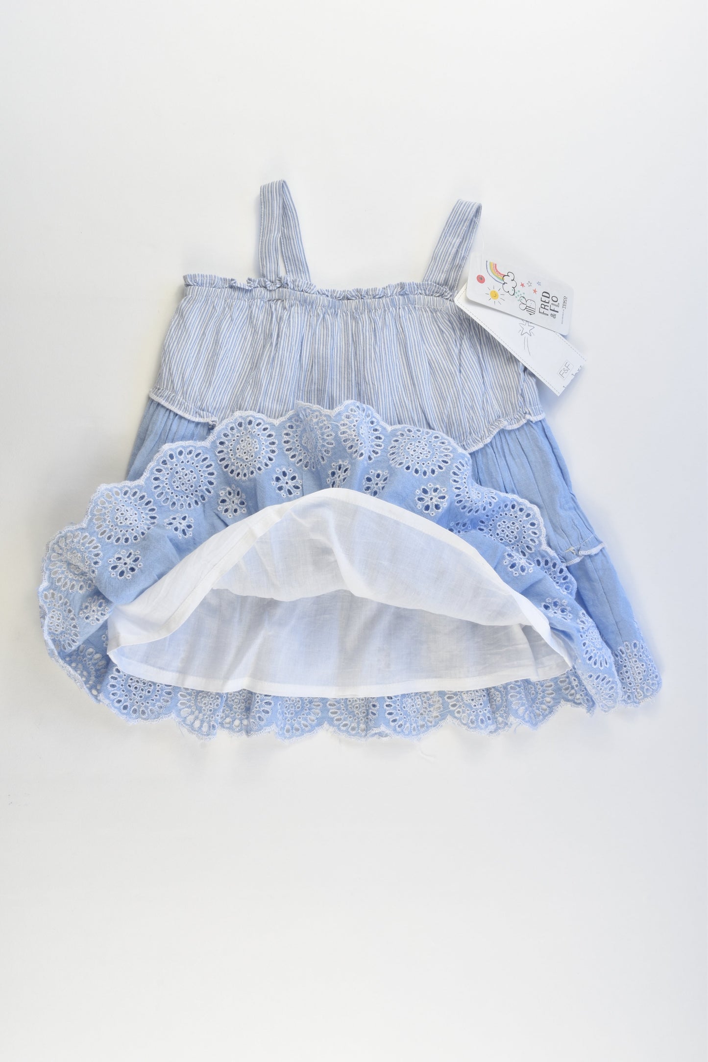 NEW F&F Size 0 (6-9 months, 74 cm) Fully Lined Dress