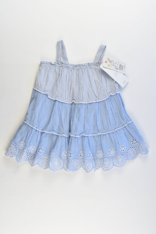 NEW F&F Size 0 (6-9 months, 74 cm) Fully Lined Dress