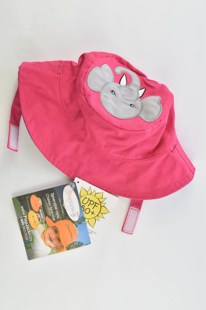 NEW FlapJack Kids Size 6-24 months Reversible Mouse/Elephant Sun Hat