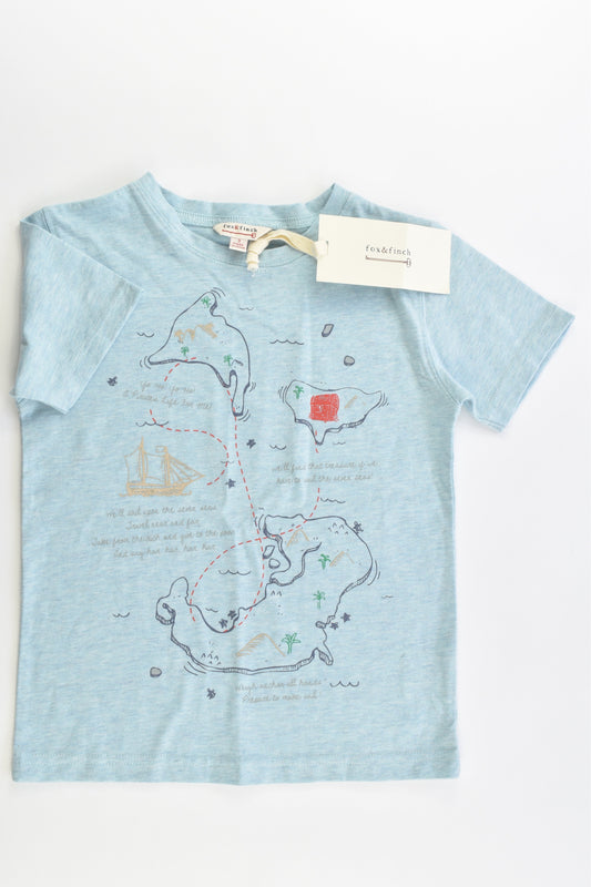 NEW Fox & Finch Size 3 Treasure Hunt T-shirt