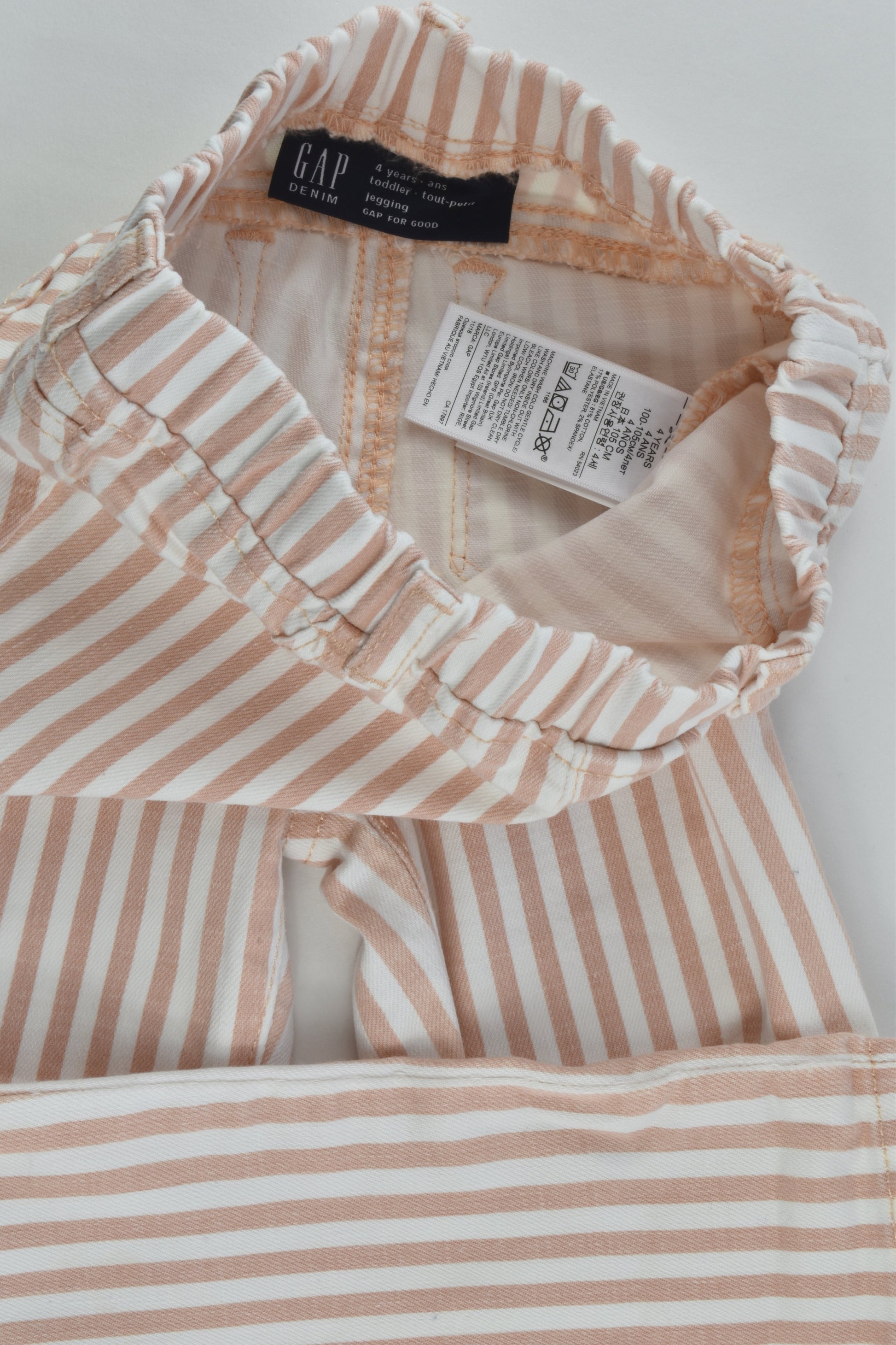 NEW Gap Size 4 Striped Denim Jeggings
