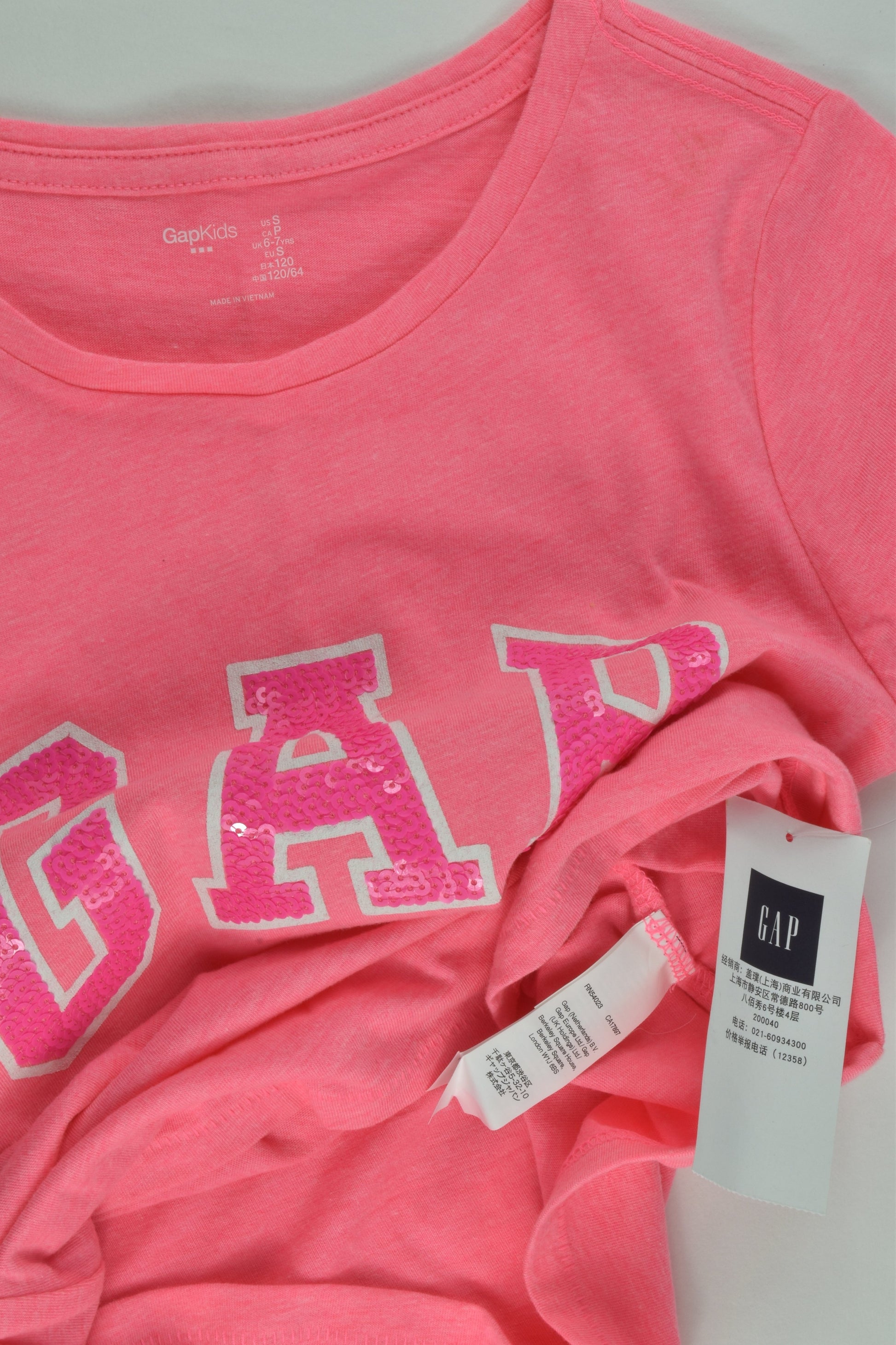 NEW Gap Size 6-7 Pink T-shirt