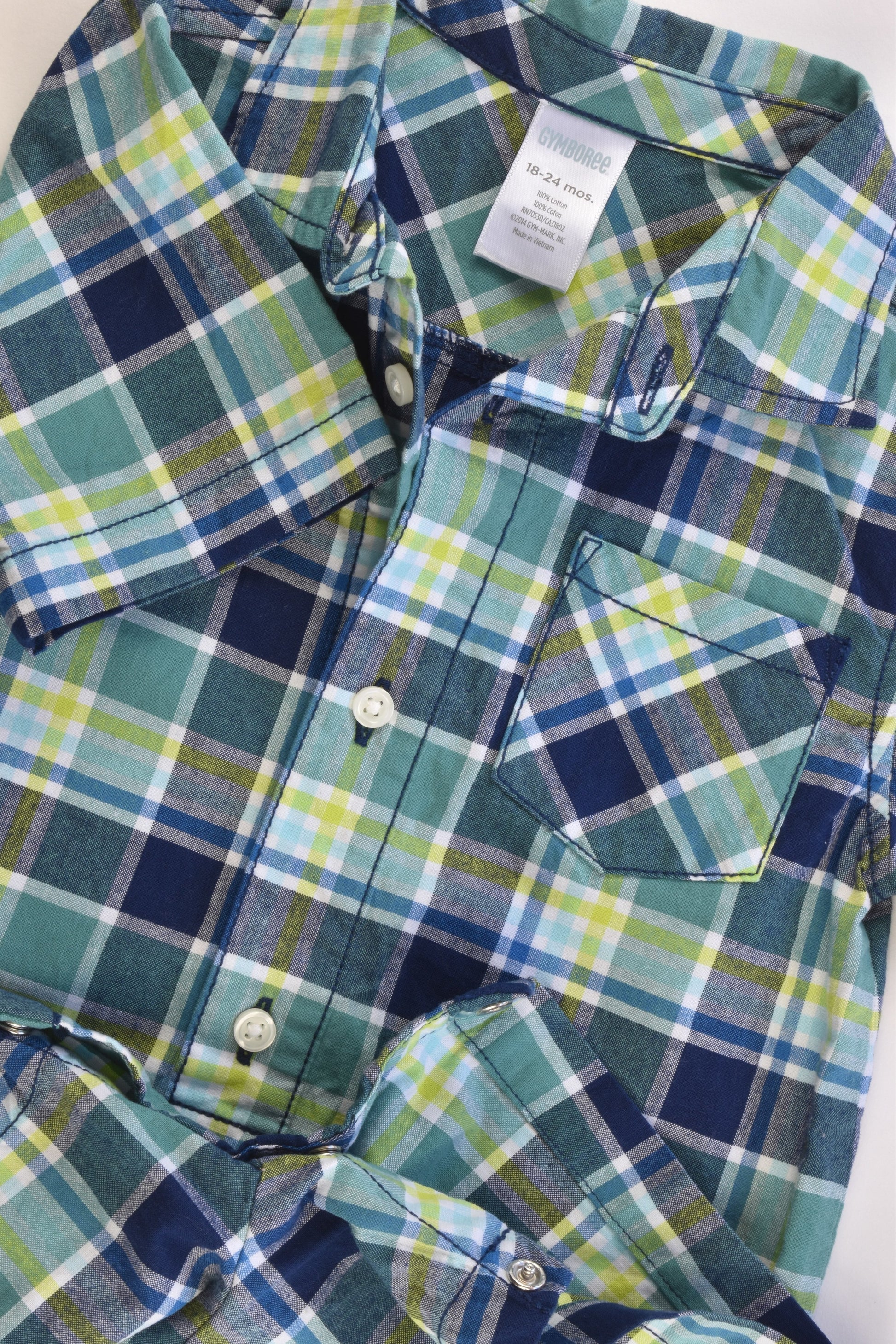 NEW Gymboree Size 2 (18-24 months) Checked Collared Romper