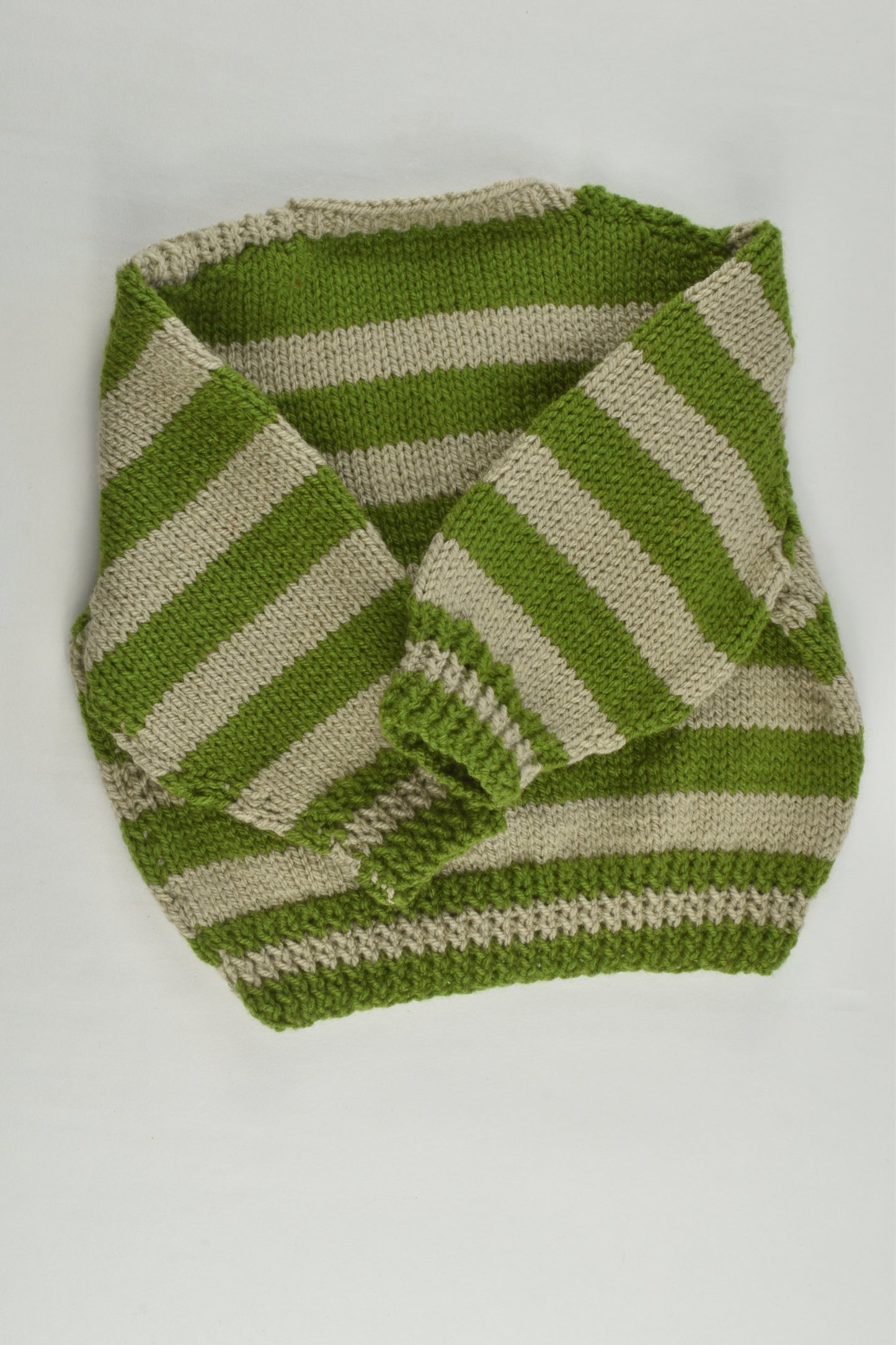 NEW Handmade Size approx 0-1 Striped Knitted Jumper