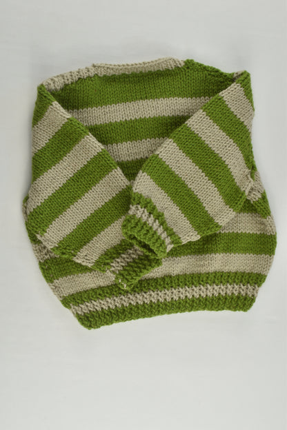NEW Handmade Size approx 0-1 Striped Knitted Jumper