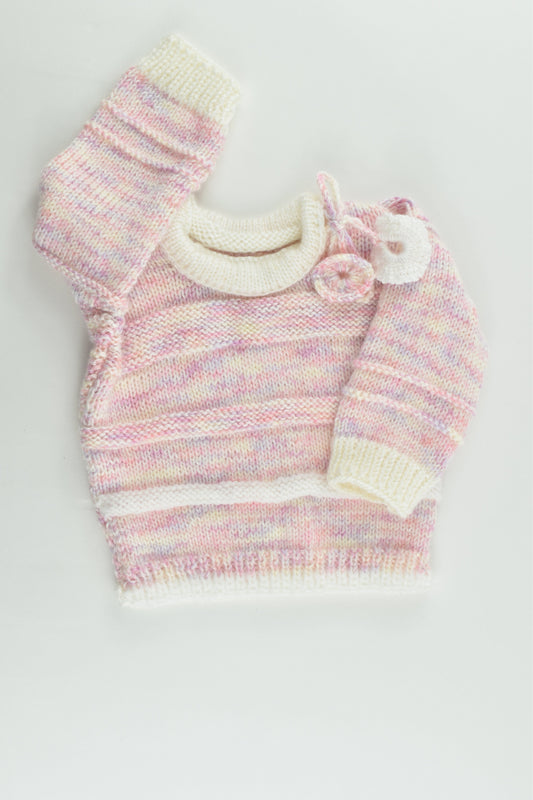 NEW Handmade Size approx 0 Knitted Jumper