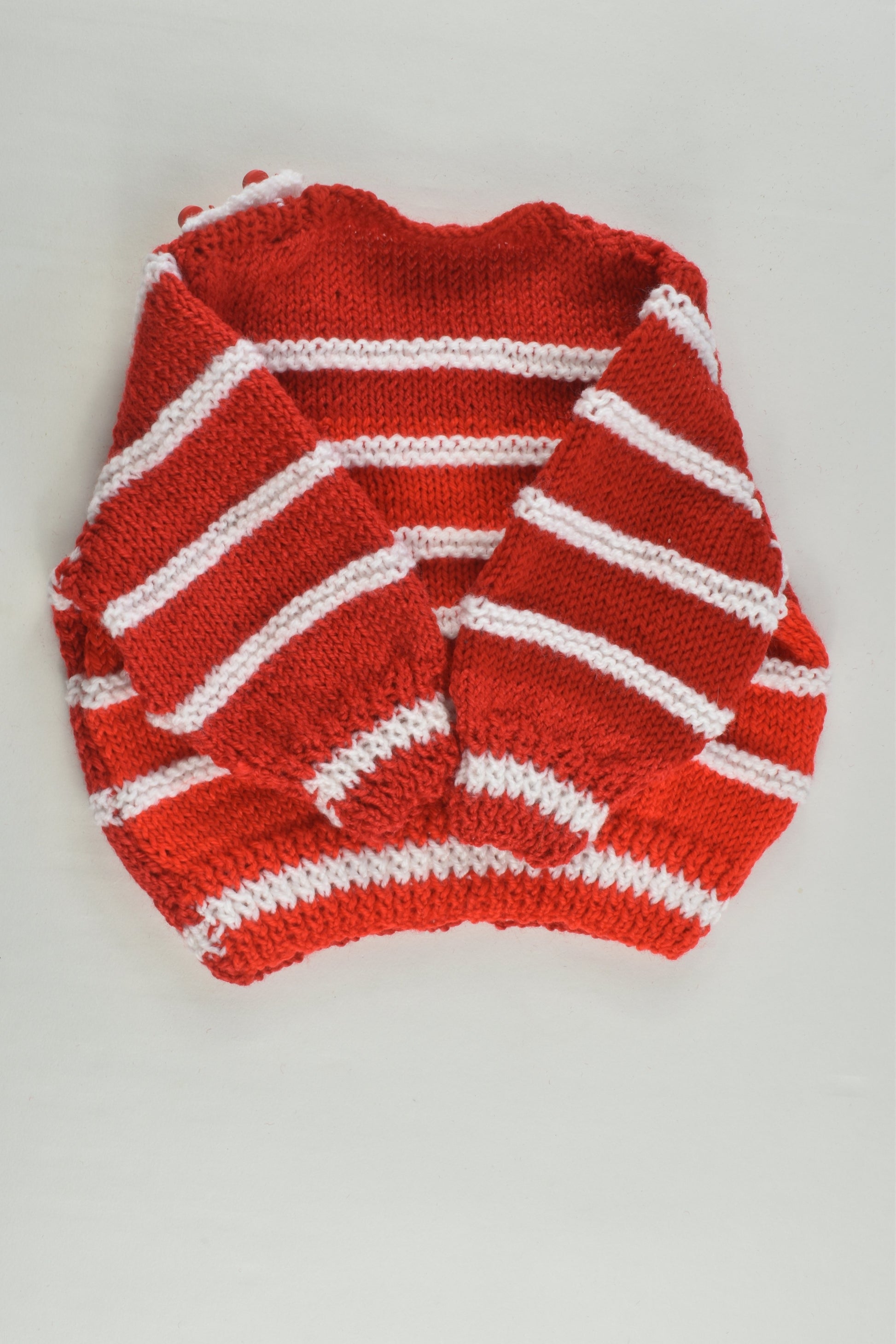 NEW Handmade Size approx 00 Butterfly Buttons Knitted Jumper