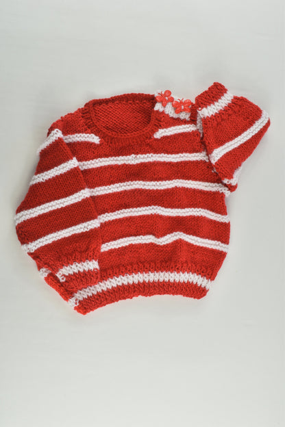 NEW Handmade Size approx 00 Butterfly Buttons Knitted Jumper