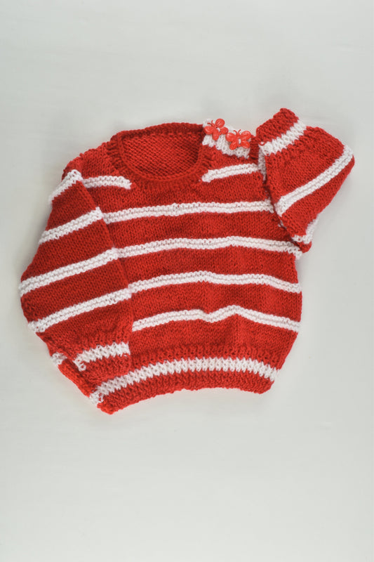 NEW Handmade Size approx 00 Butterfly Buttons Knitted Jumper