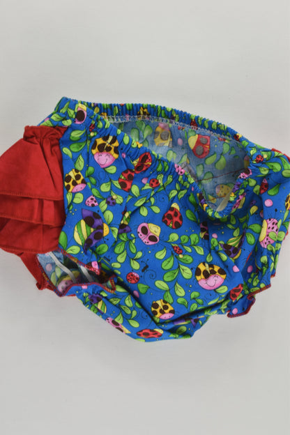 NEW Handmade Size approx 00 Ladybugs Bloomers with Ruffle at the back