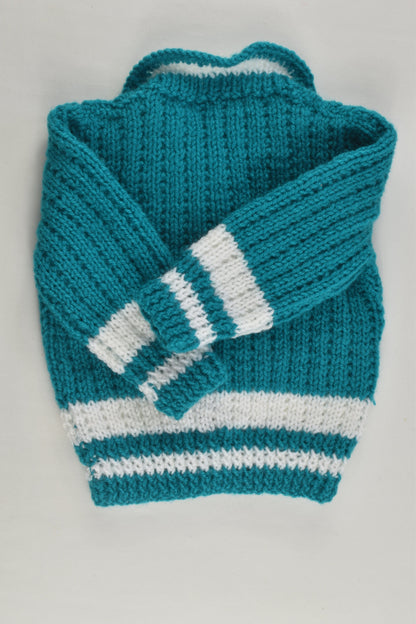 NEW Handmade Size approx 000 Knitted Cardigan