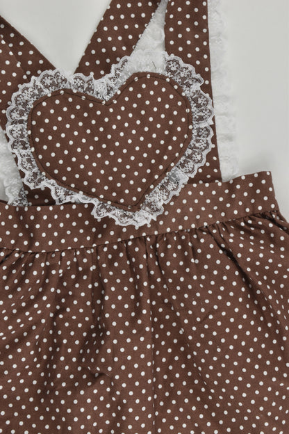 NEW Handmade Size approx 1 Love Hearts Dress
