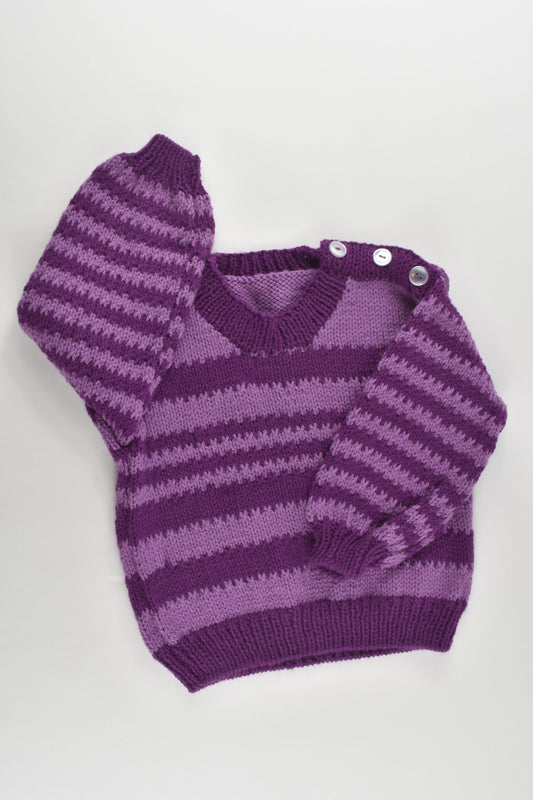 NEW Handmade Size approx 2-3 Knitted Jumper