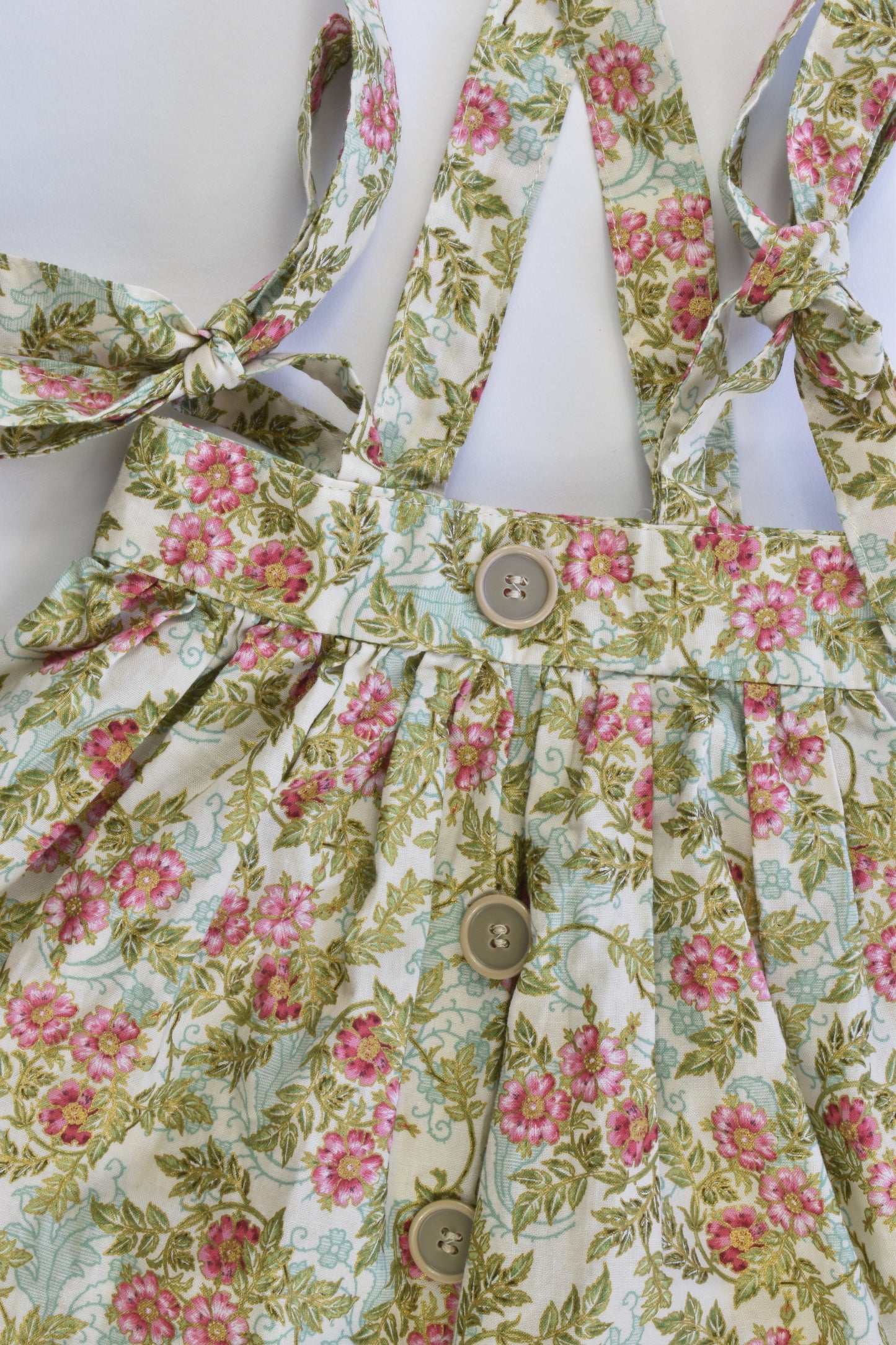 NEW Handmade Size approx 4 Floral Suspender Skirt