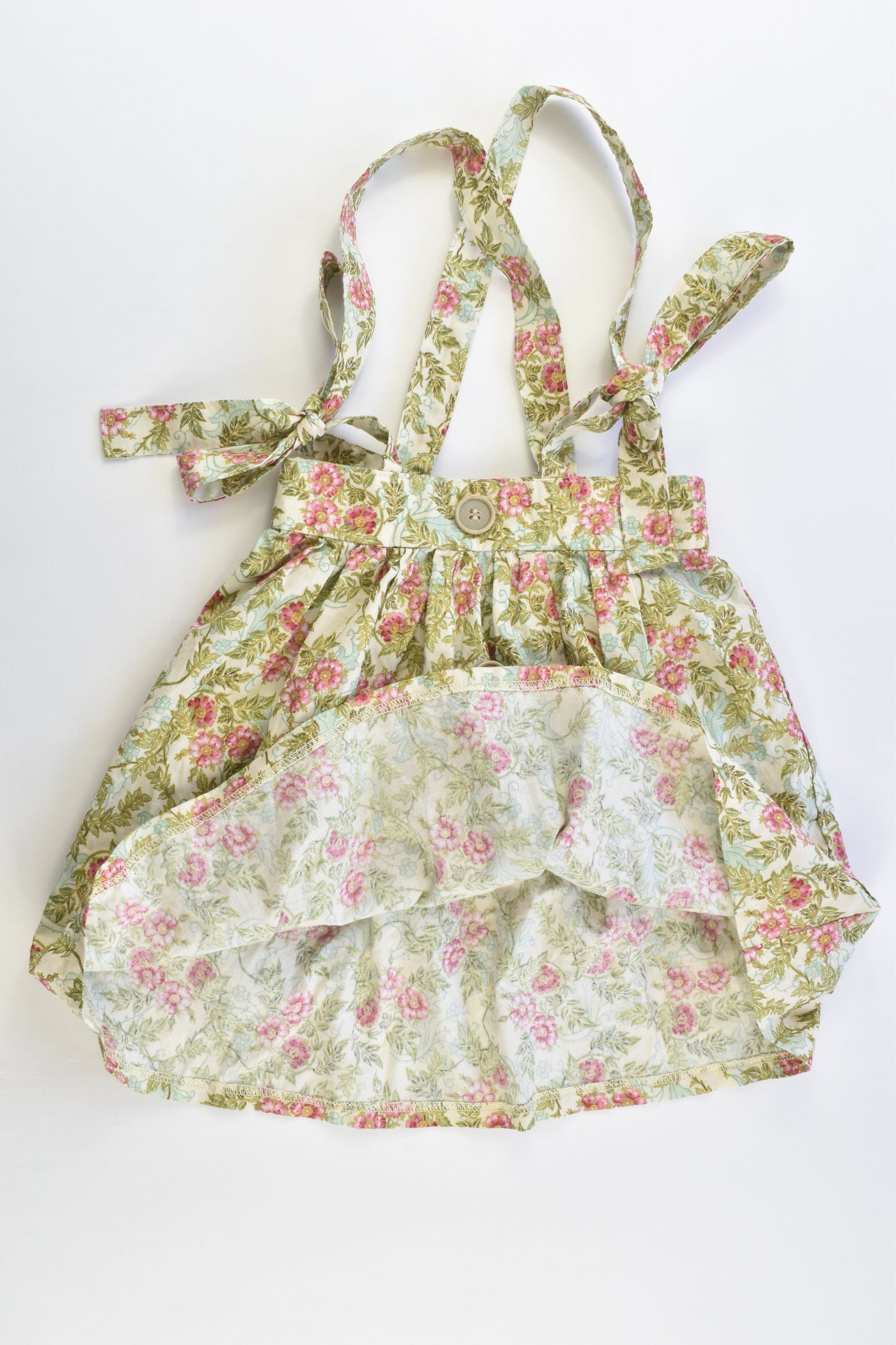 NEW Handmade Size approx 4 Floral Suspender Skirt