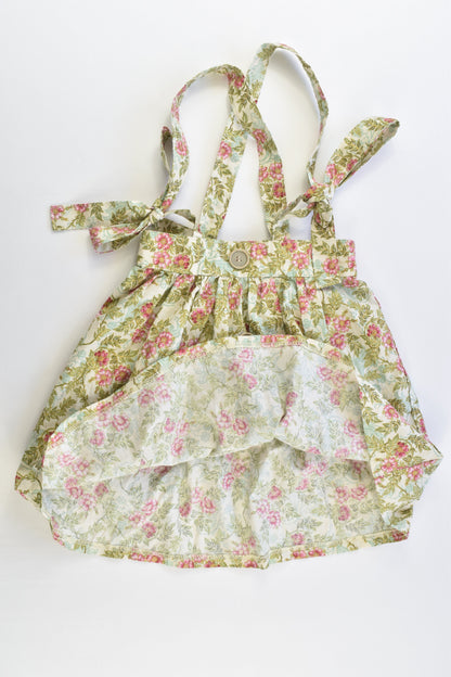 NEW Handmade Size approx 4 Floral Suspender Skirt