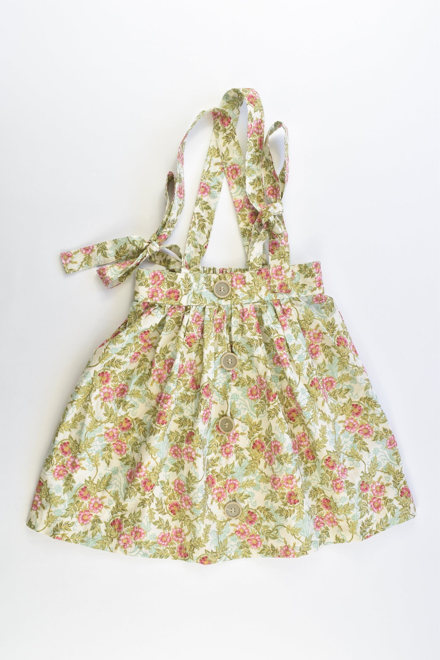 NEW Handmade Size approx 4 Floral Suspender Skirt