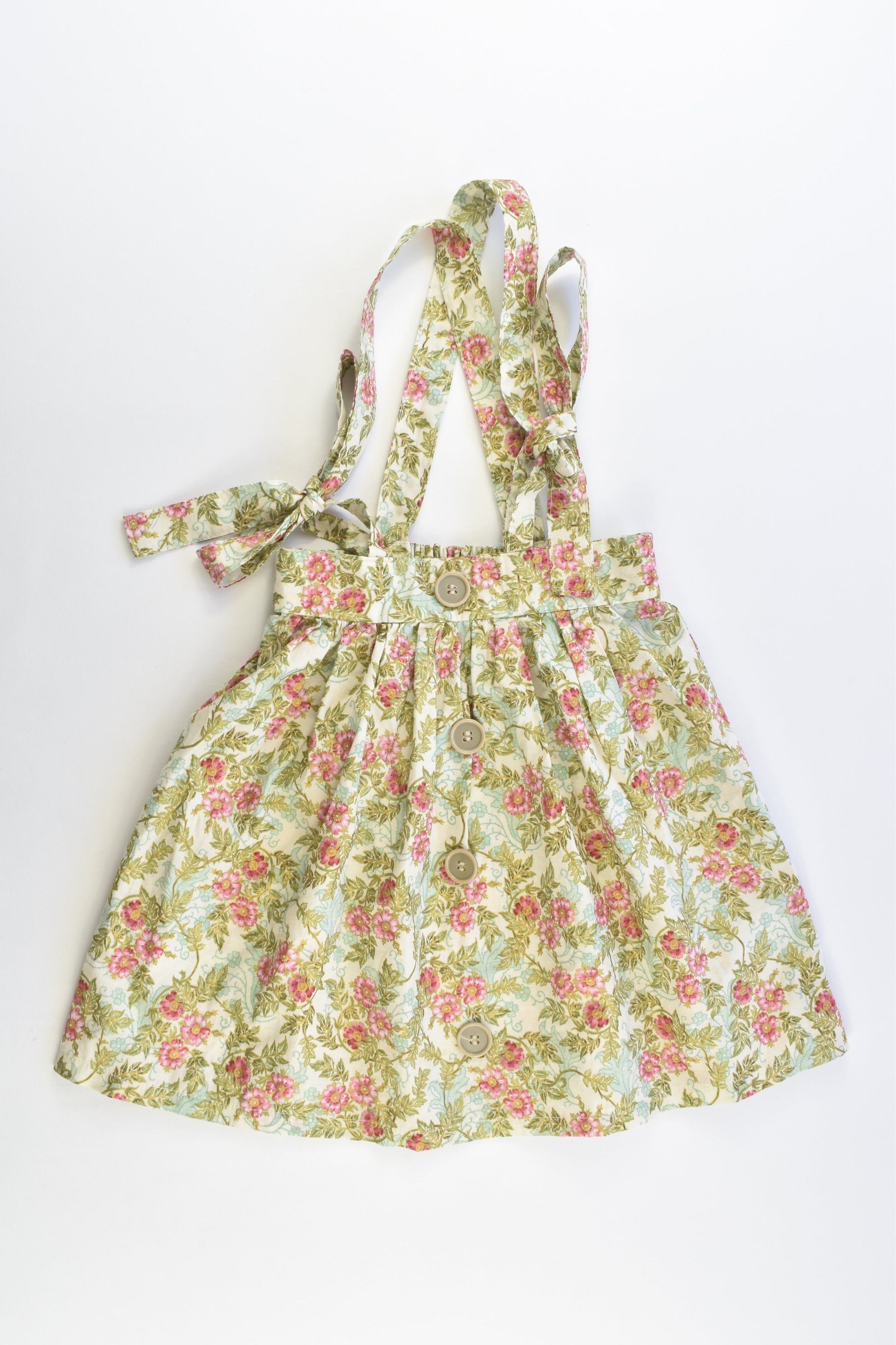 NEW Handmade Size approx 4 Floral Suspender Skirt