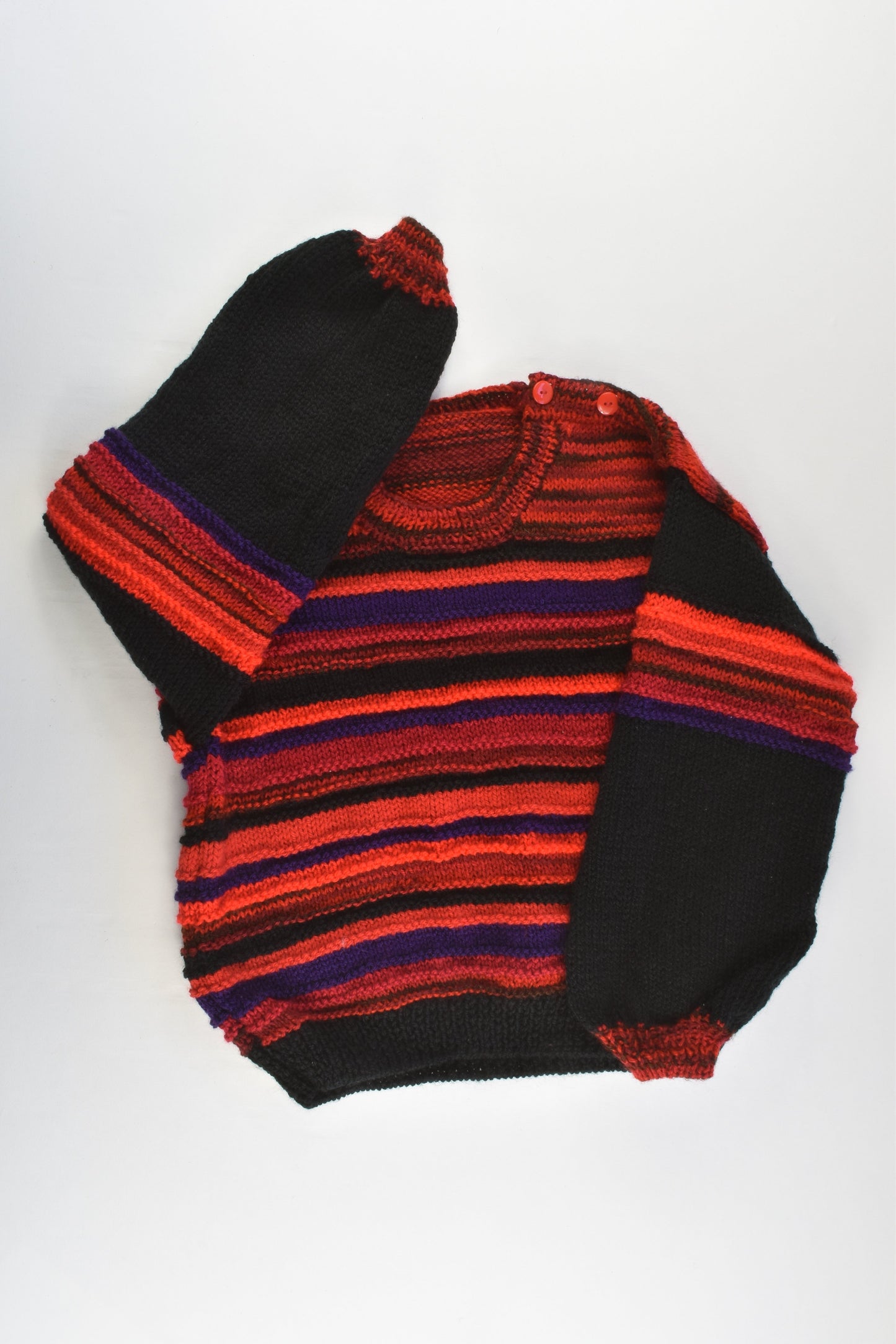 NEW Handmade Size approx 5-6 Knitted Jumper