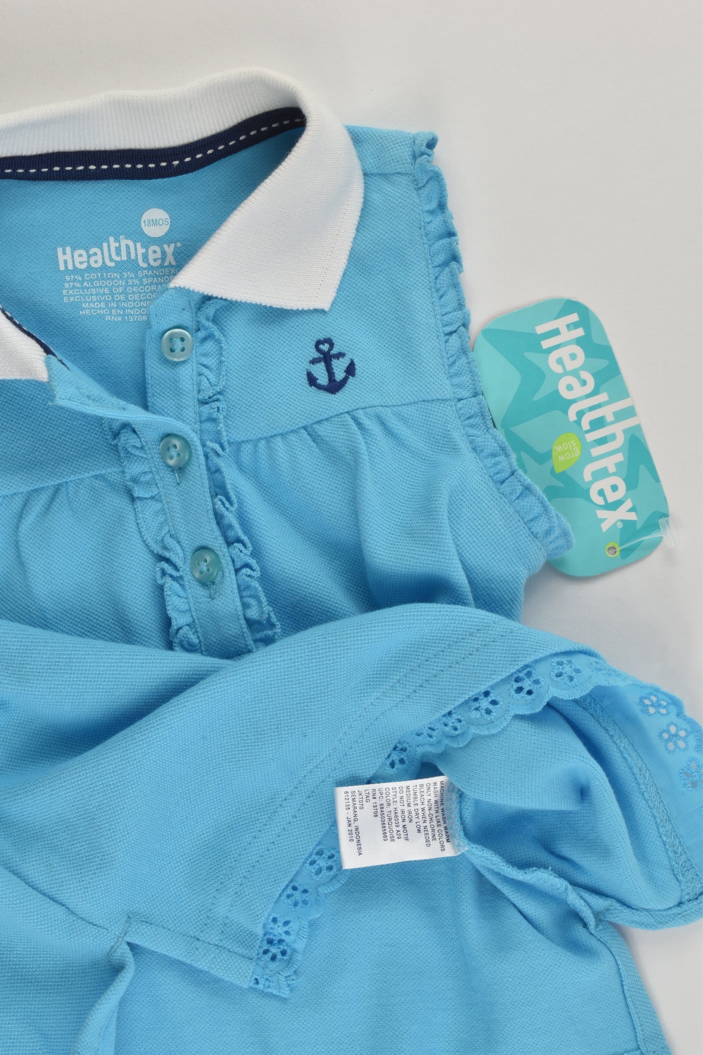 NEW Healthtex Size 1 (18 months) Nautical Polo Shirt