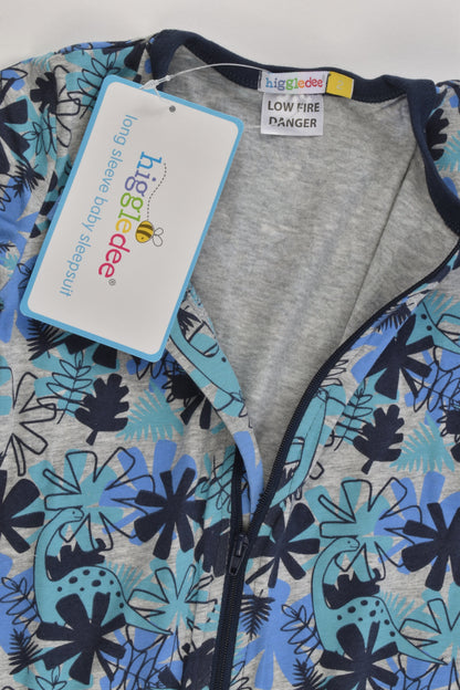NEW Higgledee Size 2 Dinosaurs and Leaves Romper