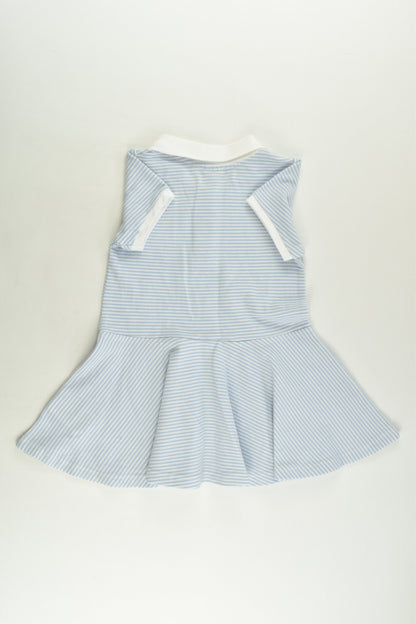 NEW H&M Size 1 Striped Polo Dress
