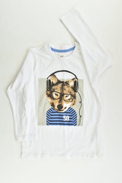 NEW H&M Size 2 (92 cm) Dog with Headphones Top