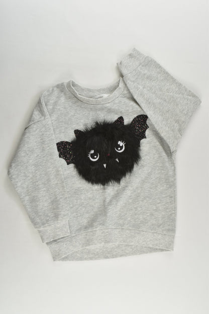 NEW H&M Size 3-4 Fluffy Bat Sweater