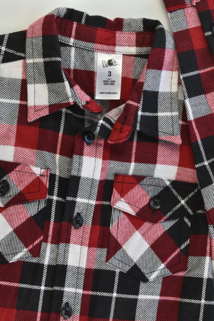 NEW H&T Size 3 Checked Winter Shirt