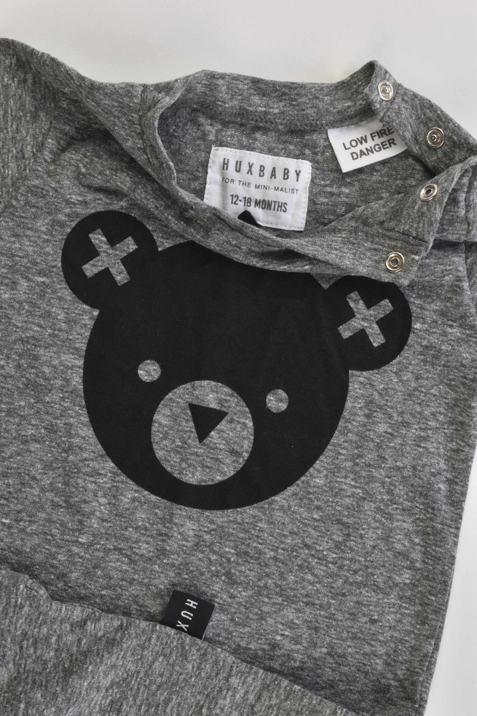 NEW Huxbaby Size 1 (12-18 months) Bear Short Romper