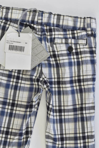 NEW Il Gufo (Italy) Size 000-00 (3 months) Stetchy Lightweight Checked Pants
