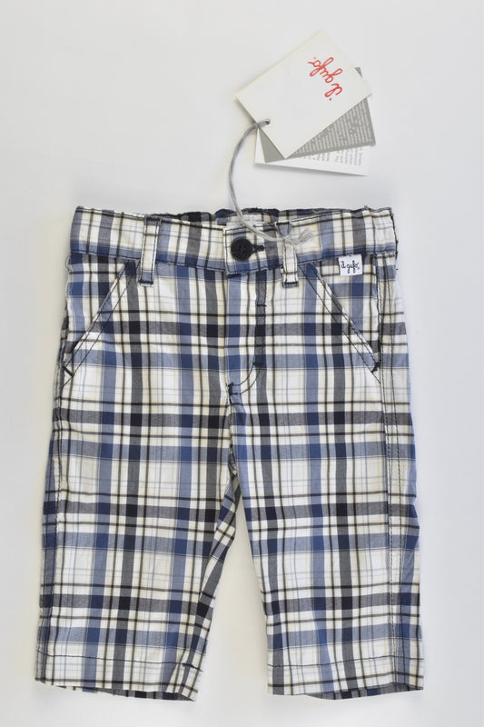 NEW Il Gufo (Italy) Size 000-00 (3 months) Stetchy Lightweight Checked Pants